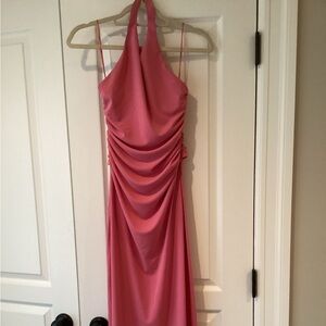 NWT Zara backless ruched dress